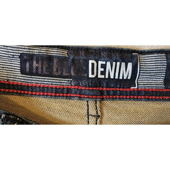 COBB Italy Straight Fit Low Rise Dark Wash Denim Jeans Mens Size 32 Capri - Picture 3 of 12